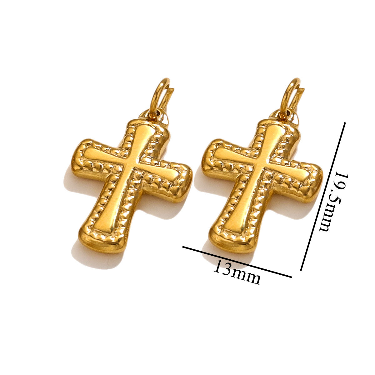 Stainless Steel Cross Pendant - Premium Heavy-Duty Craftsmanship, Elegant Statement Jewelry Charm