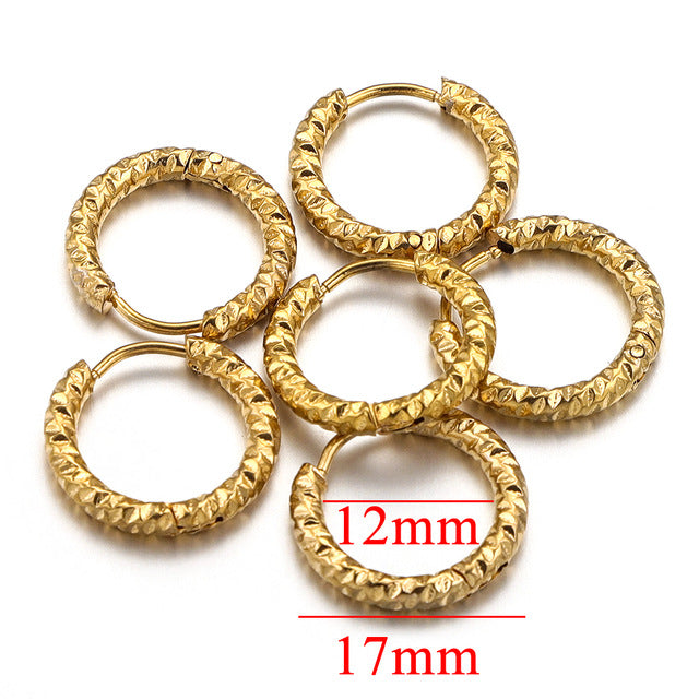 Women's Stainless Steel Circle Ear Hoops - Trendy Ear Accessories & DIY Earring Making Supplies