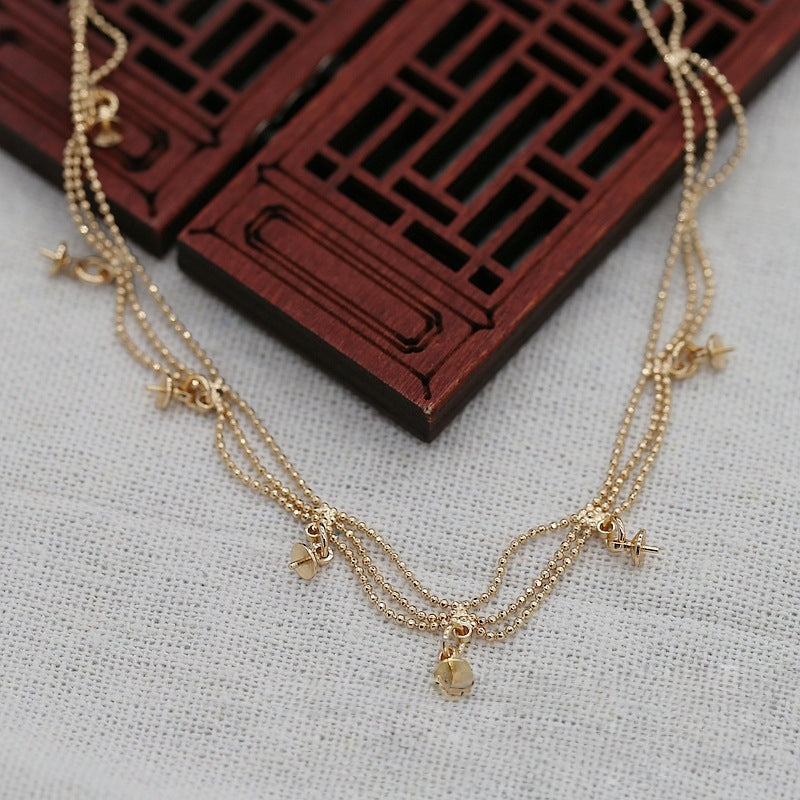 Gold Plated Multi Charm Necklace, Anti-Tarnish Chain Jewelry, Layered Pendant Necklace, Waterproof Gold Necklace for Women