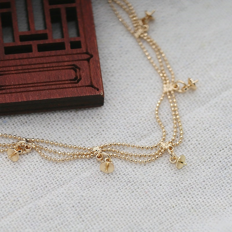Gold Plated Multi Charm Necklace, Anti-Tarnish Chain Jewelry, Layered Pendant Necklace, Waterproof Gold Necklace for Women