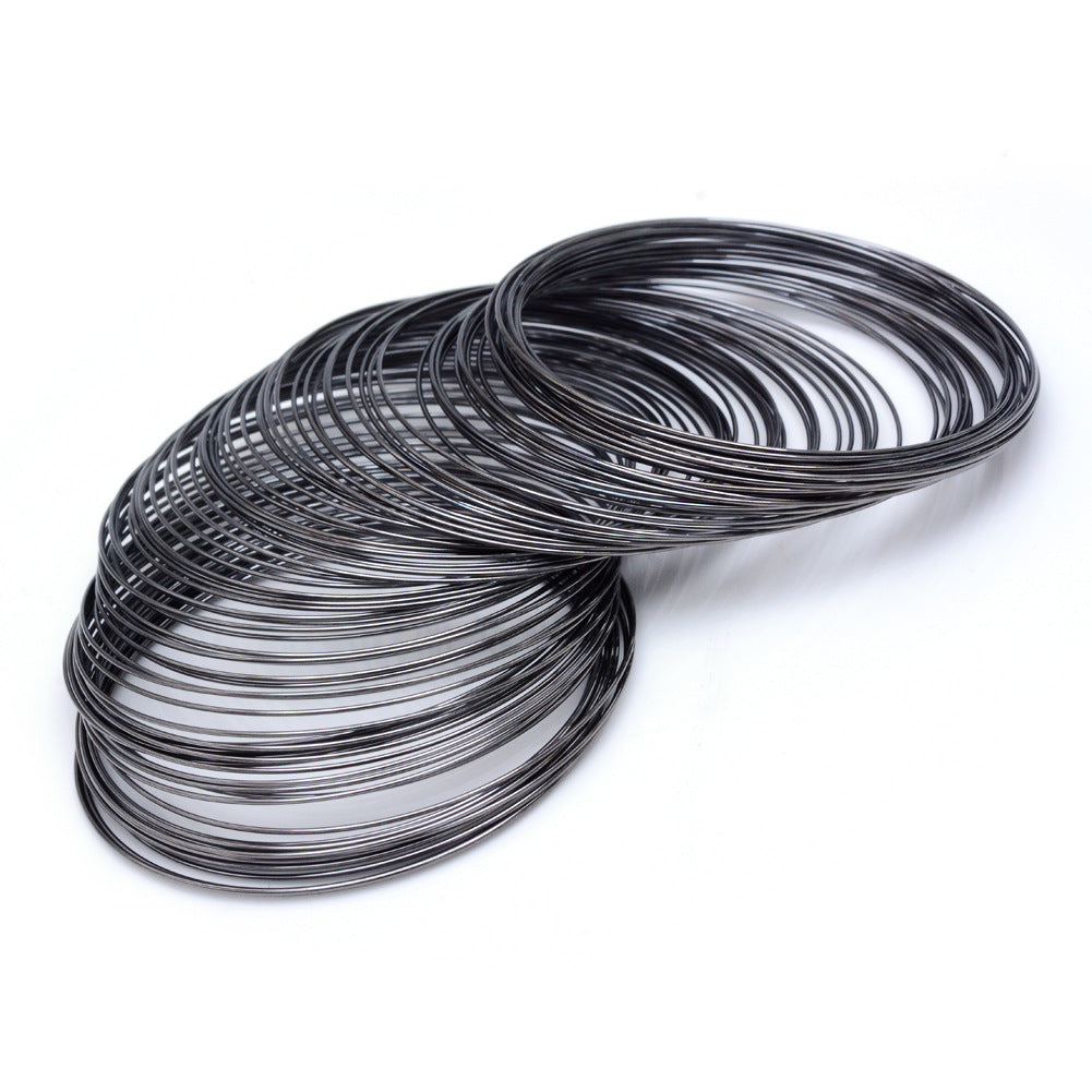 100 Loops 60mm Diameter Bracelet Hoops - DIY Jewelry Findings with Steel Wire / Memory Steel Wire