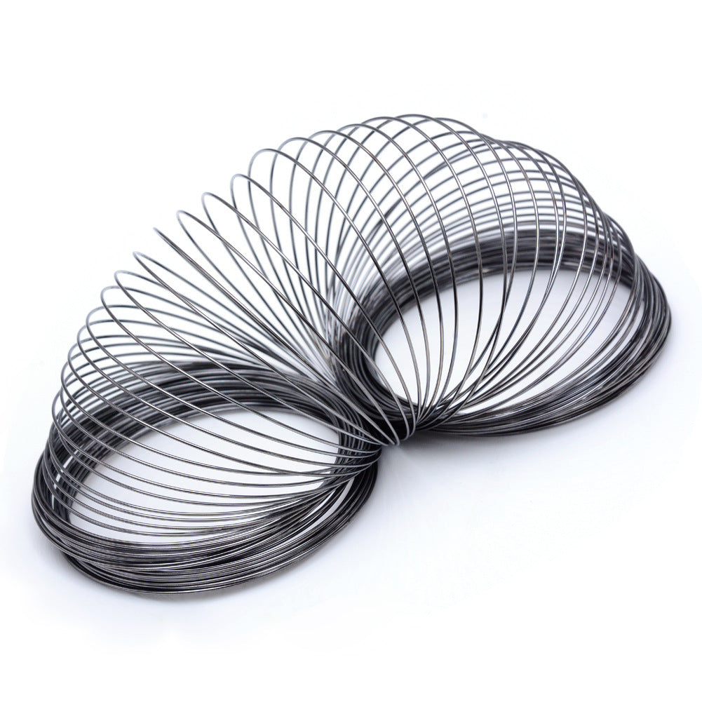 100 Loops 60mm Diameter Bracelet Hoops - DIY Jewelry Findings with Steel Wire / Memory Steel Wire