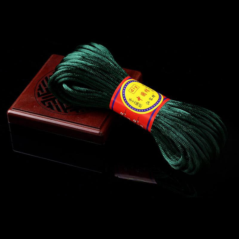 #002 - Line 6/7 (2/1.5mm) Chinese Knot Cord, Braided Pendant Red Rope Bracelet, Korean Thread, Handmade Diy Handmade Accessories, Material Jade Thread 20M