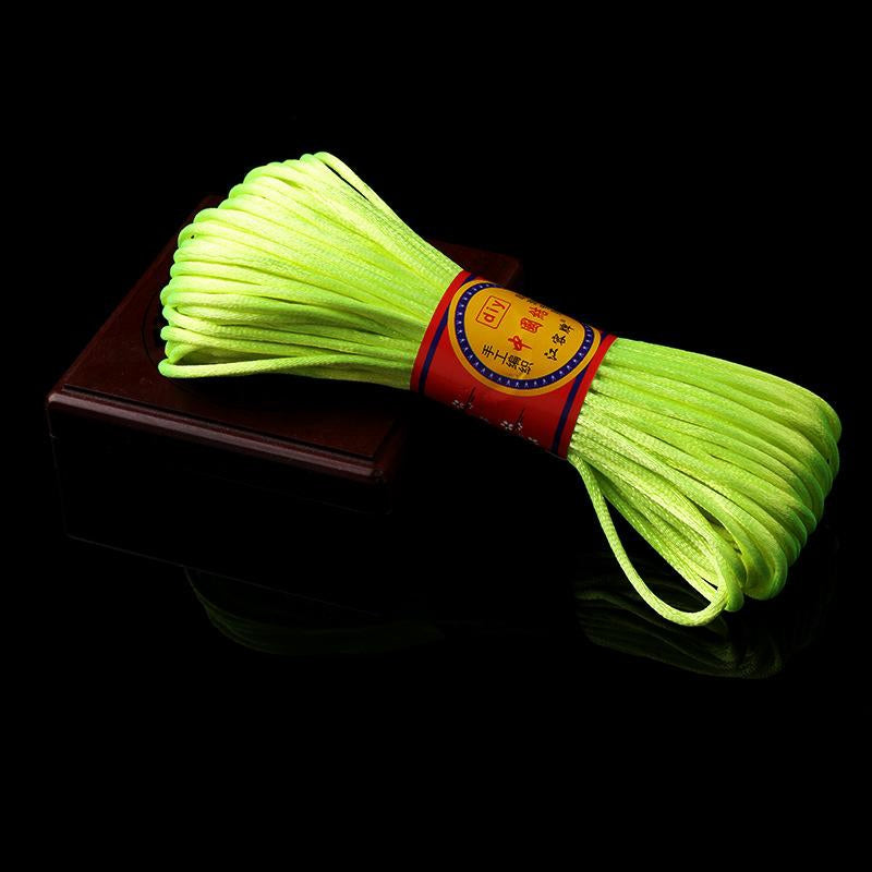 #002 - Line 6/7 (2/1.5mm) Chinese Knot Cord, Braided Pendant Red Rope Bracelet, Korean Thread, Handmade Diy Handmade Accessories, Material Jade Thread 20M