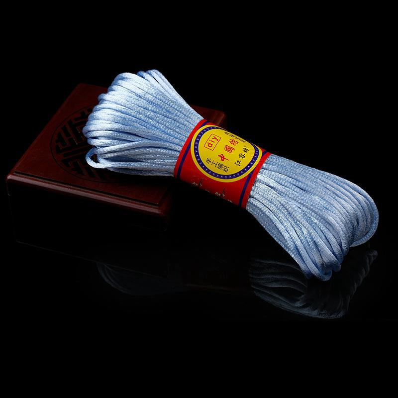 #002 - Line 6/7 (2/1.5mm) Chinese Knot Cord, Braided Pendant Red Rope Bracelet, Korean Thread, Handmade Diy Handmade Accessories, Material Jade Thread 20M