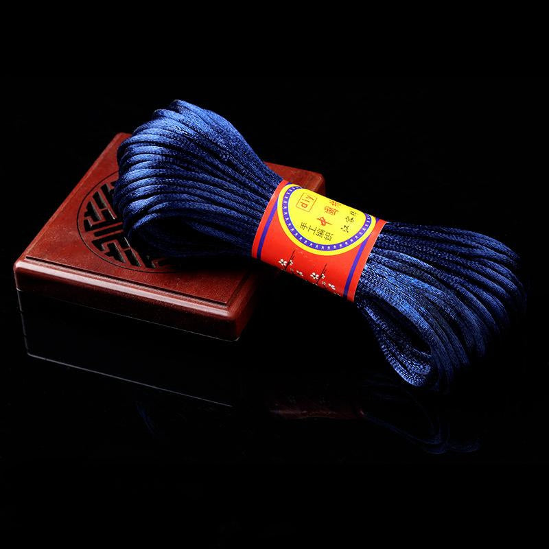 #002 - Line 6/7 (2/1.5mm) Chinese Knot Cord, Braided Pendant Red Rope Bracelet, Korean Thread, Handmade Diy Handmade Accessories, Material Jade Thread 20M