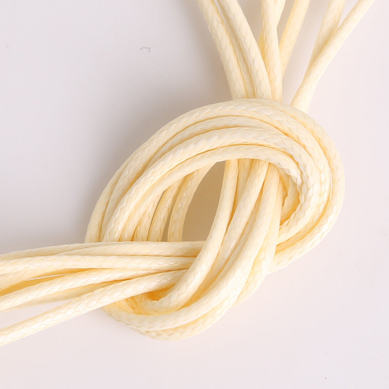 #003 Hot selling 1-2mm colored Korean waxed thread, Necklace Cord,Waxed Necklace Cord for Charms Pendants, Bracelets, Necklaces, Jewelry Making Supplies and Beading Supplies