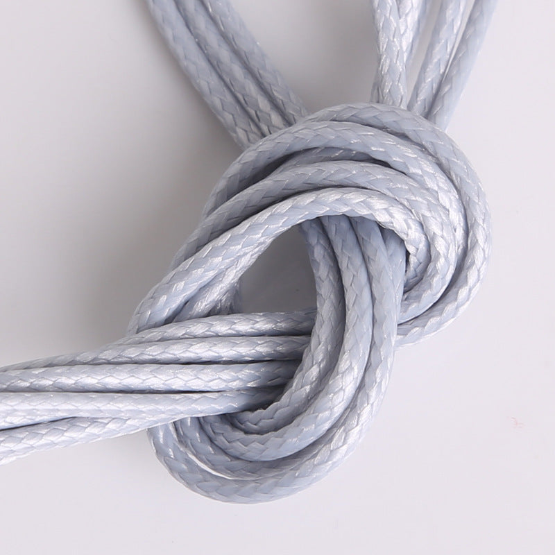 #003 Hot selling 1-2mm colored Korean waxed thread, Necklace Cord,Waxed Necklace Cord for Charms Pendants, Bracelets, Necklaces, Jewelry Making Supplies and Beading Supplies
