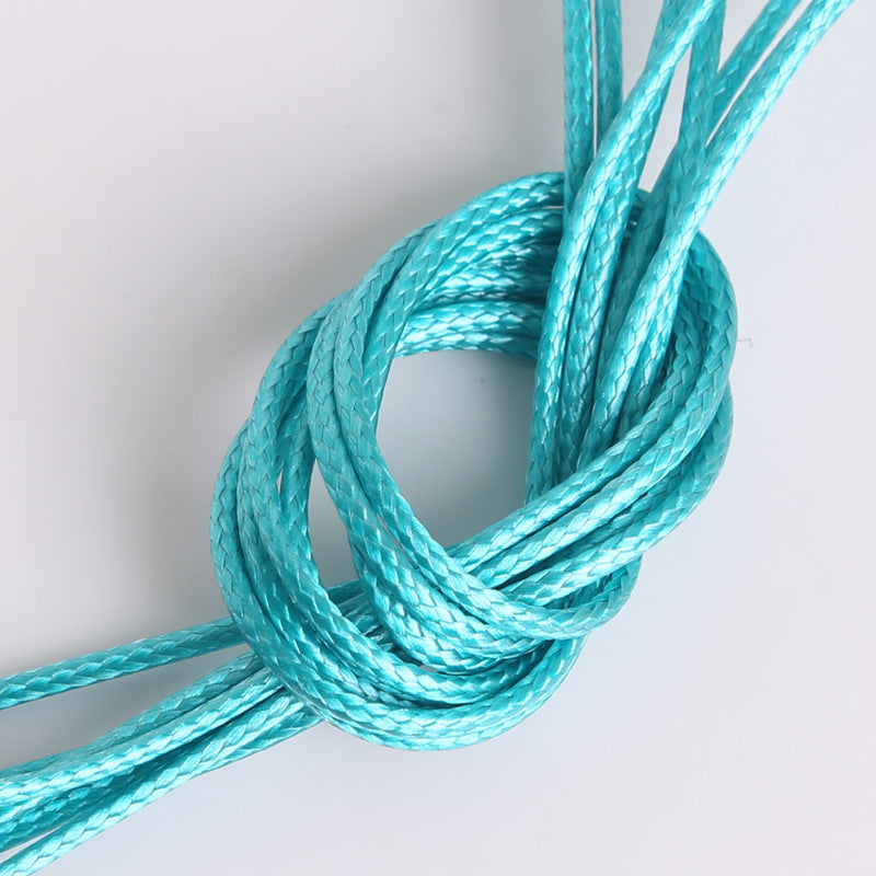 #003 Hot selling 1-2mm colored Korean waxed thread, Necklace Cord,Waxed Necklace Cord for Charms Pendants, Bracelets, Necklaces, Jewelry Making Supplies and Beading Supplies