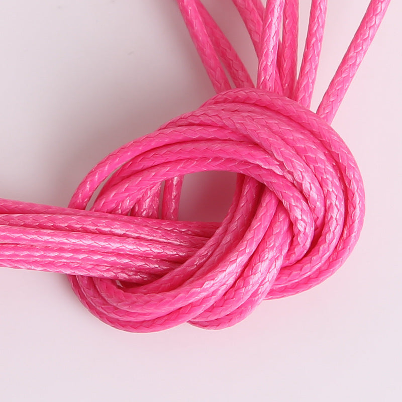 #003 Hot selling 1-2mm colored Korean waxed thread, Necklace Cord,Waxed Necklace Cord for Charms Pendants, Bracelets, Necklaces, Jewelry Making Supplies and Beading Supplies