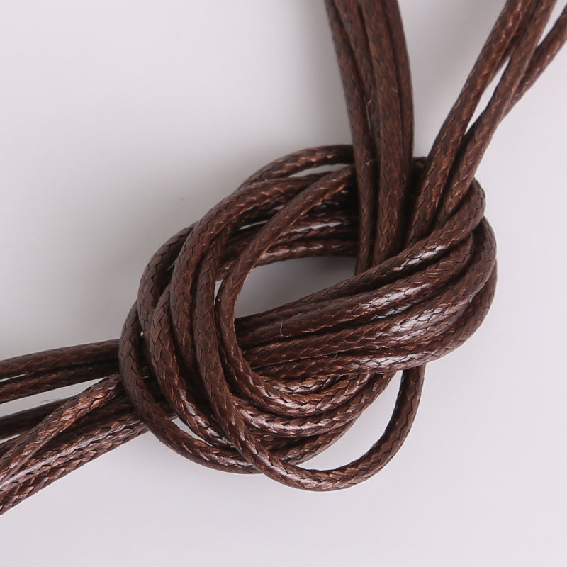 #003 Hot selling 1-2mm colored Korean waxed thread, Necklace Cord,Waxed Necklace Cord for Charms Pendants, Bracelets, Necklaces, Jewelry Making Supplies and Beading Supplies