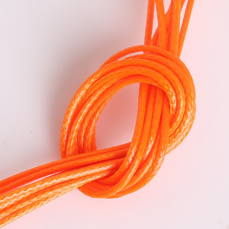 #003 Hot selling 1-2mm colored Korean waxed thread, Necklace Cord,Waxed Necklace Cord for Charms Pendants, Bracelets, Necklaces, Jewelry Making Supplies and Beading Supplies