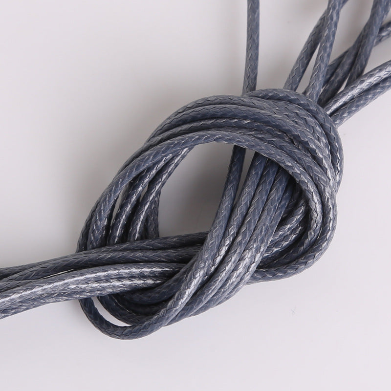 #003 Hot selling 1-2mm colored Korean waxed thread, Necklace Cord,Waxed Necklace Cord for Charms Pendants, Bracelets, Necklaces, Jewelry Making Supplies and Beading Supplies