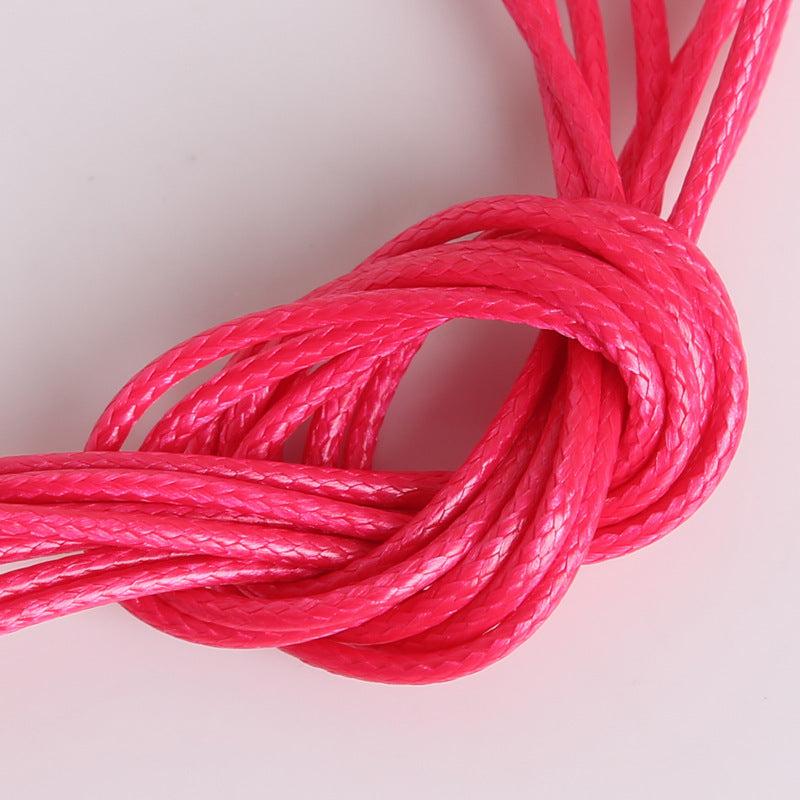 #003 Hot selling 1-2mm colored Korean waxed thread, Necklace Cord,Waxed Necklace Cord for Charms Pendants, Bracelets, Necklaces, Jewelry Making Supplies and Beading Supplies