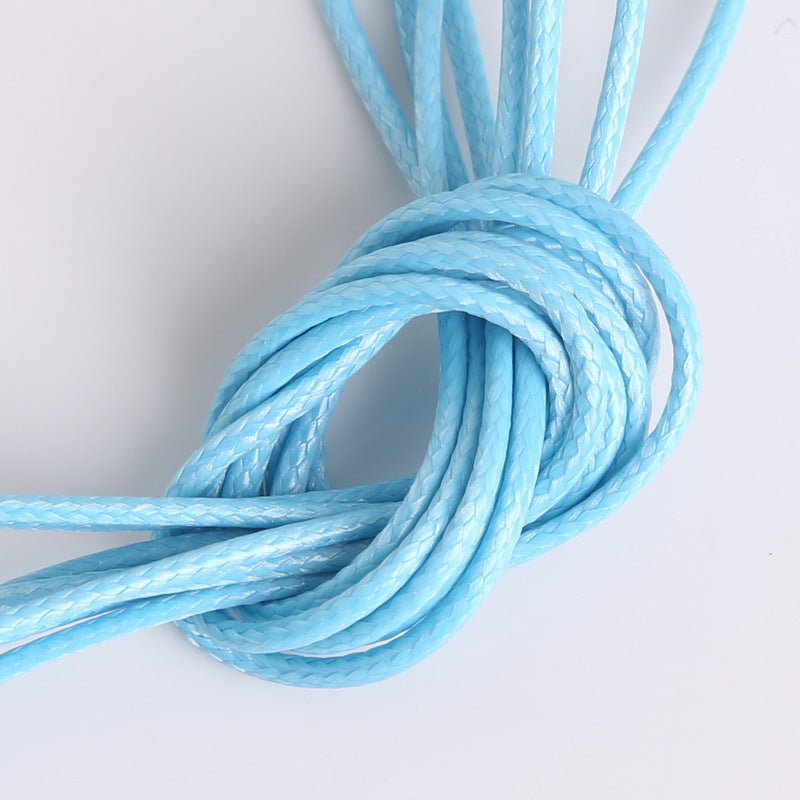 #003 Hot selling 1-2mm colored Korean waxed thread, Necklace Cord,Waxed Necklace Cord for Charms Pendants, Bracelets, Necklaces, Jewelry Making Supplies and Beading Supplies
