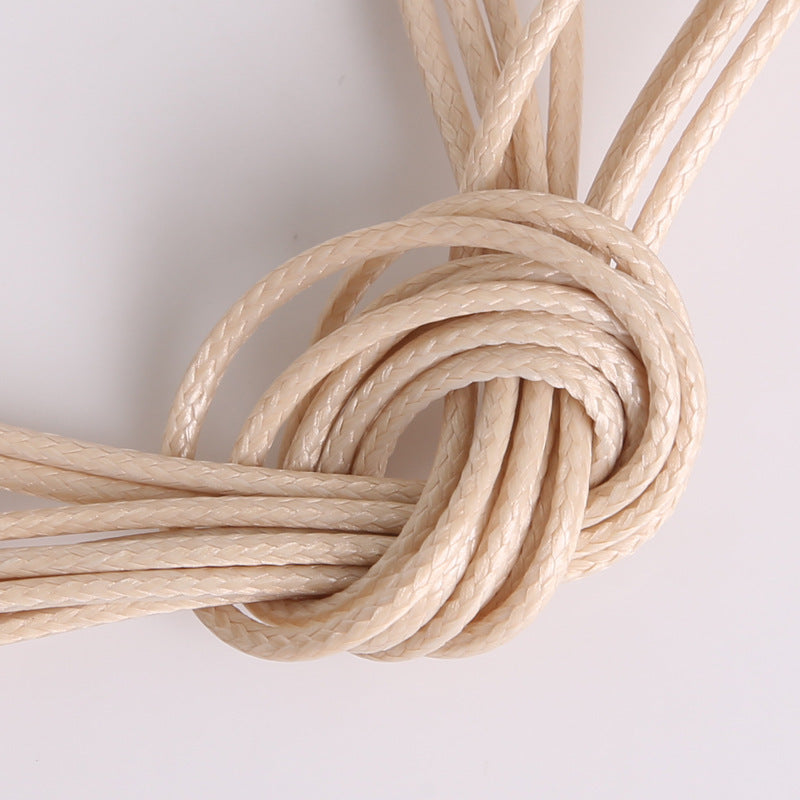 #003 Hot selling 1-2mm colored Korean waxed thread, Necklace Cord,Waxed Necklace Cord for Charms Pendants, Bracelets, Necklaces, Jewelry Making Supplies and Beading Supplies