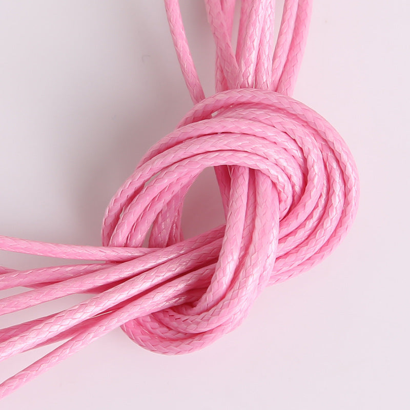 #003 Hot selling 1-2mm colored Korean waxed thread, Necklace Cord,Waxed Necklace Cord for Charms Pendants, Bracelets, Necklaces, Jewelry Making Supplies and Beading Supplies