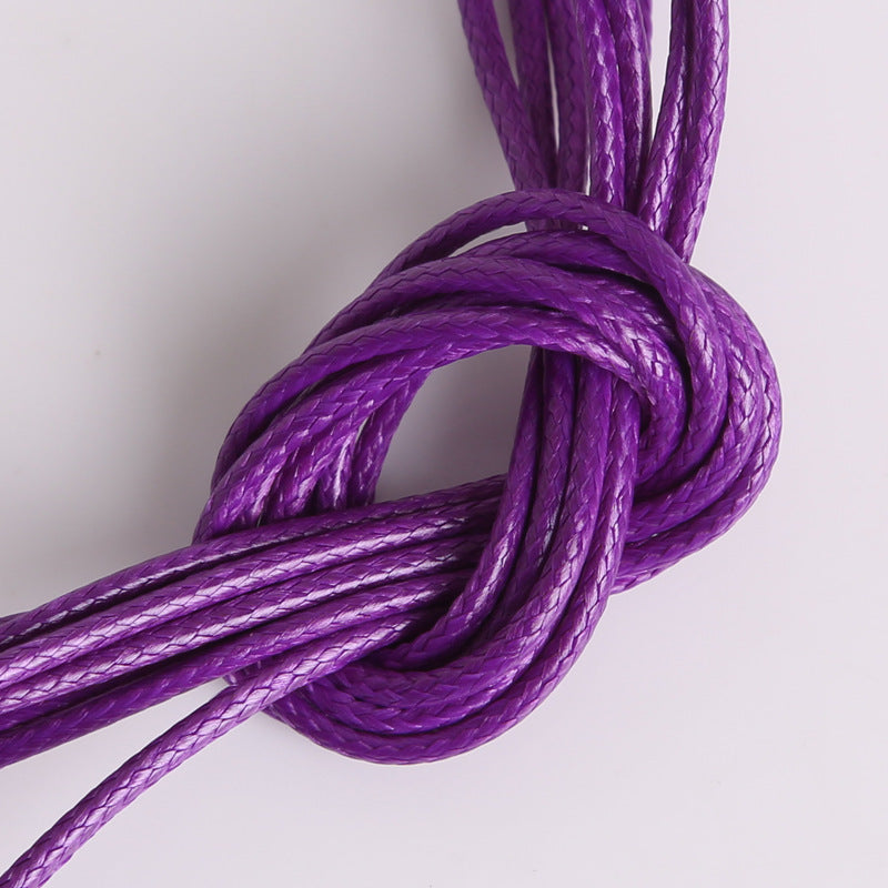#003 Hot selling 1-2mm colored Korean waxed thread, Necklace Cord,Waxed Necklace Cord for Charms Pendants, Bracelets, Necklaces, Jewelry Making Supplies and Beading Supplies