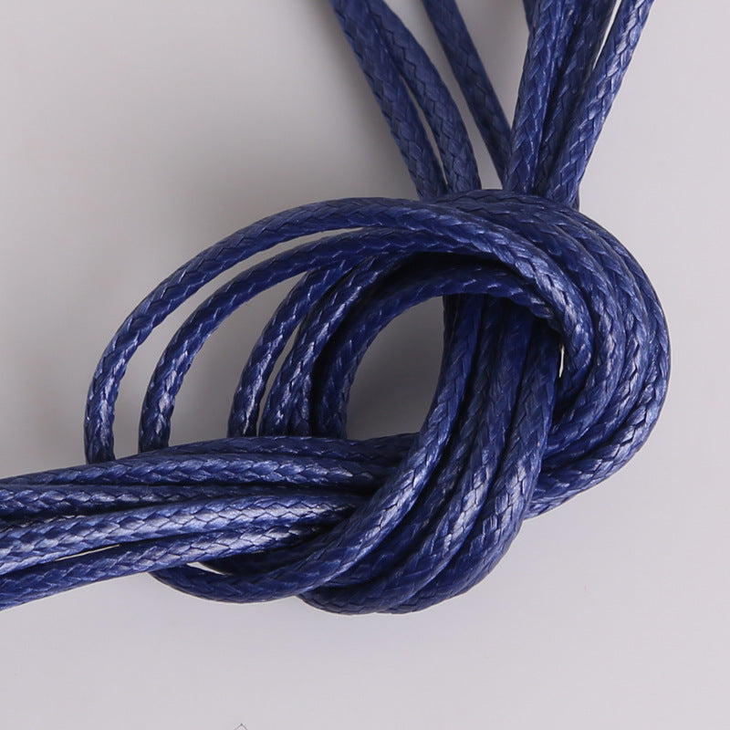 #003 Hot selling 1-2mm colored Korean waxed thread, Necklace Cord,Waxed Necklace Cord for Charms Pendants, Bracelets, Necklaces, Jewelry Making Supplies and Beading Supplies