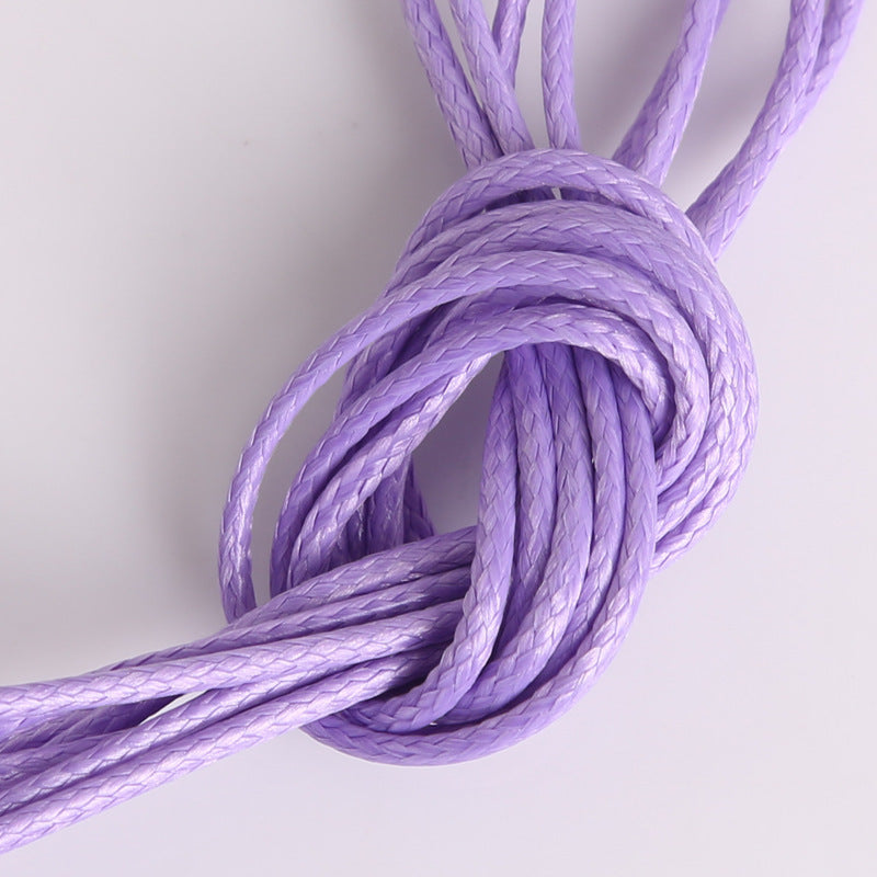 #003 Hot selling 1-2mm colored Korean waxed thread, Necklace Cord,Waxed Necklace Cord for Charms Pendants, Bracelets, Necklaces, Jewelry Making Supplies and Beading Supplies