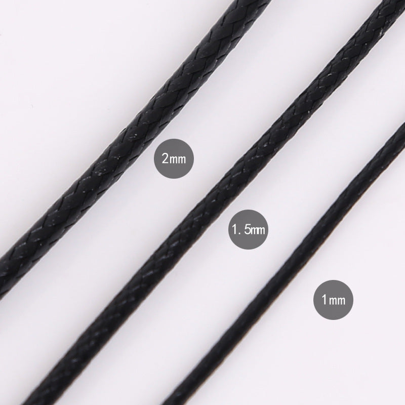 #003 Hot selling 1-2mm colored Korean waxed thread, Necklace Cord,Waxed Necklace Cord for Charms Pendants, Bracelets, Necklaces, Jewelry Making Supplies and Beading Supplies