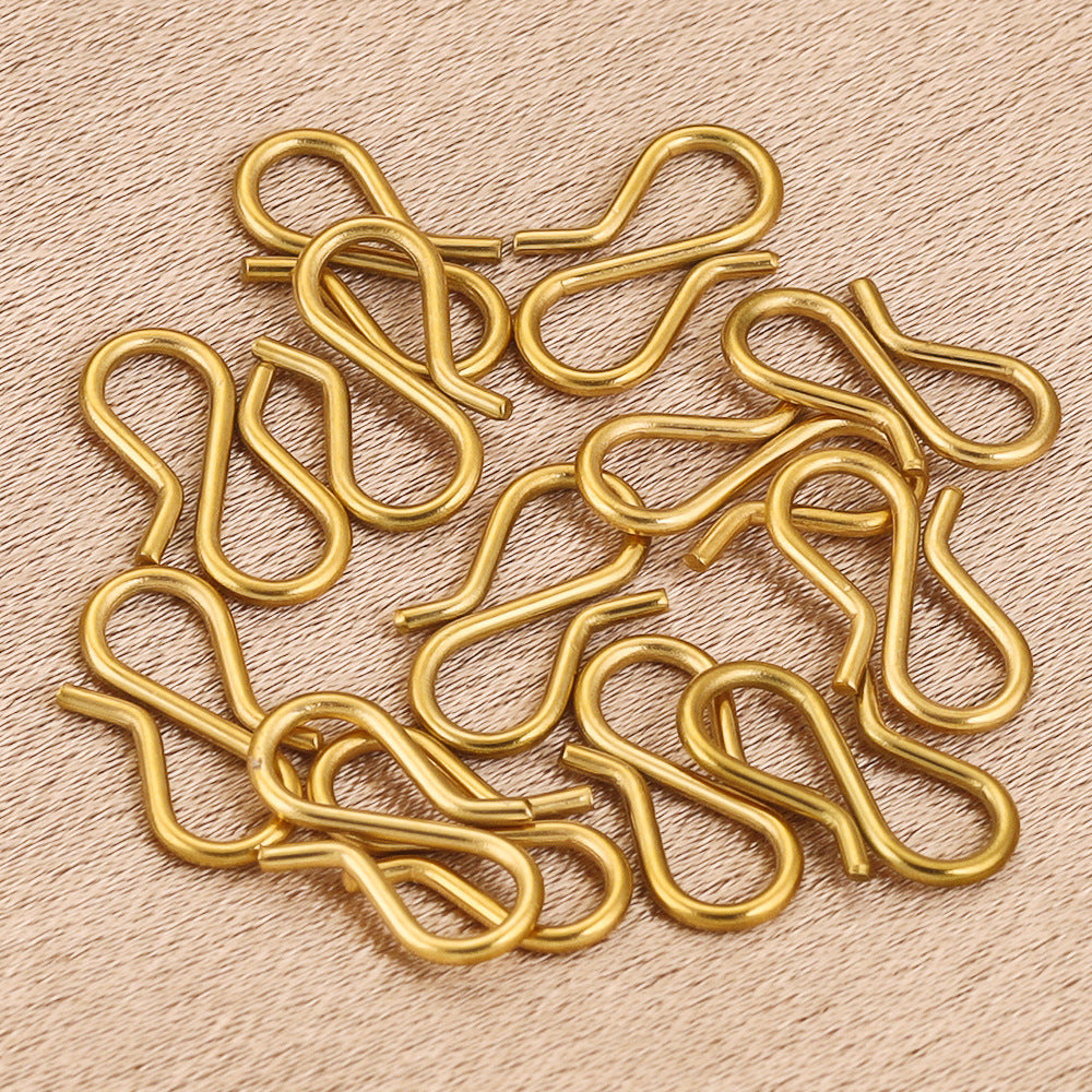 20PCS Stainless Steel S-Shaped Clasps Hooks, Jewelry Making DIY Connectors for Bracelets and Necklaces