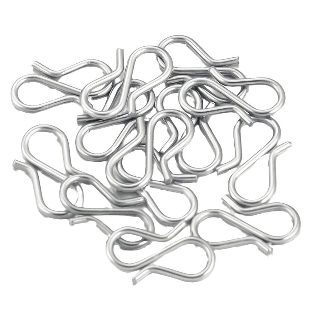 20PCS Stainless Steel S-Shaped Clasps Hooks, Jewelry Making DIY Connectors for Bracelets and Necklaces