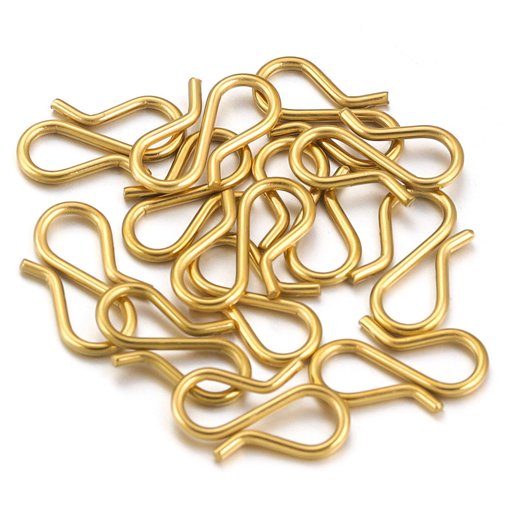20PCS Stainless Steel S-Shaped Clasps Hooks, Jewelry Making DIY Connectors for Bracelets and Necklaces
