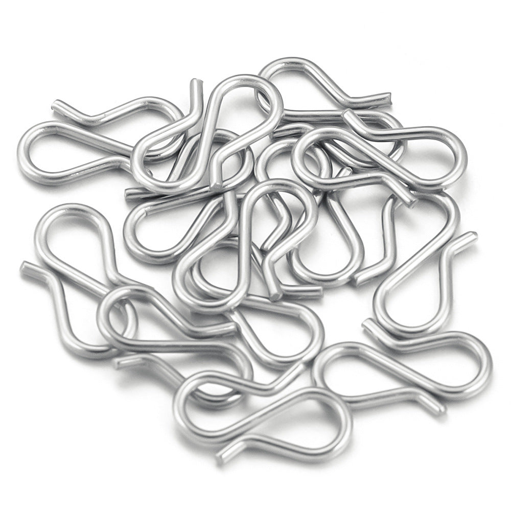 20PCS Stainless Steel S-Shaped Clasps Hooks, Jewelry Making DIY Connectors for Bracelets and Necklaces