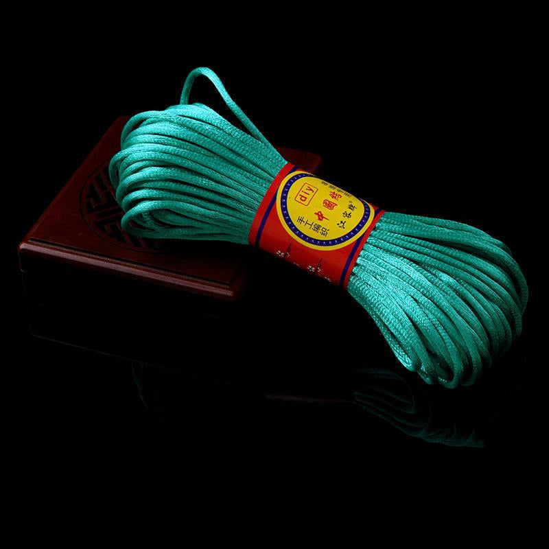 #002 - Line 6/7 (2/1.5mm) Chinese Knot Cord, Braided Pendant Red Rope Bracelet, Korean Thread, Handmade Diy Handmade Accessories, Material Jade Thread 20M