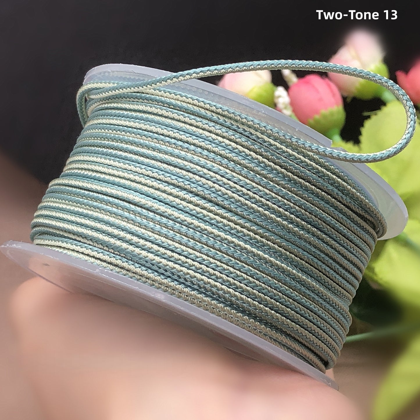 2mm Lucky Knot Braided Cord for Jade Pendant, Adjustable Necklace/Bracelet String, Single or Dual Color, DIY Jewelry Supplies (12m/Roll)