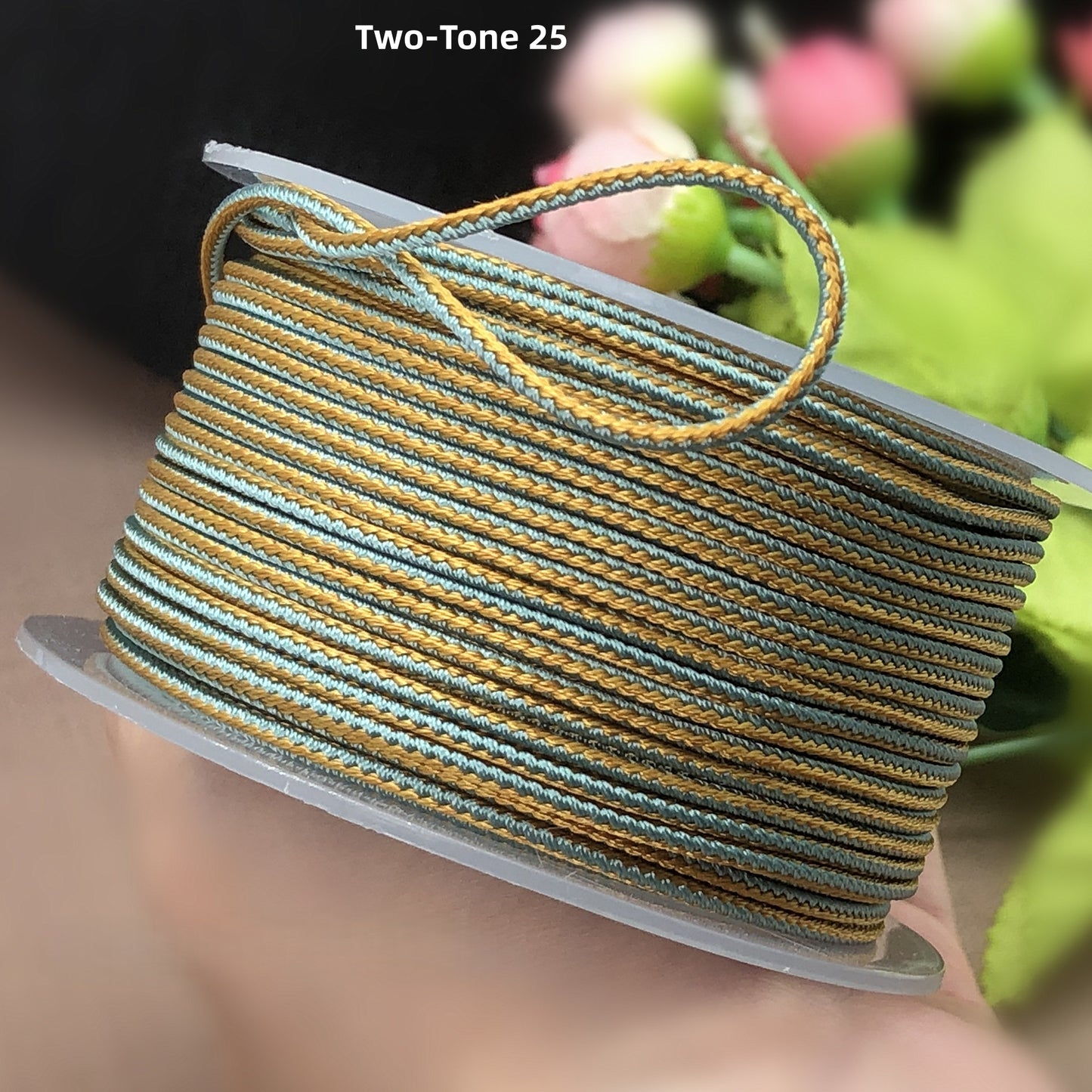 2mm Lucky Knot Braided Cord for Jade Pendant, Adjustable Necklace/Bracelet String, Single or Dual Color, DIY Jewelry Supplies (12m/Roll)