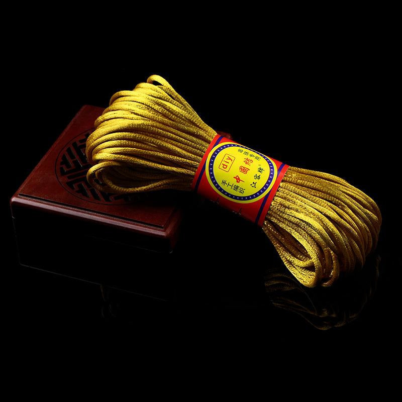 #002 - Line 6/7 (2/1.5mm) Chinese Knot Cord, Braided Pendant Red Rope Bracelet, Korean Thread, Handmade Diy Handmade Accessories, Material Jade Thread 20M