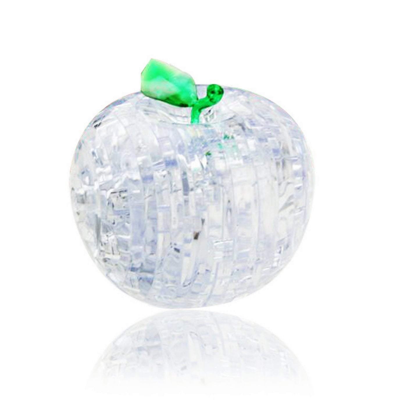 3D Crystal Puzzle Apple, Crystal Puzzle Brainteasers for Puzzlers Ages 16 and Up, 45PCS