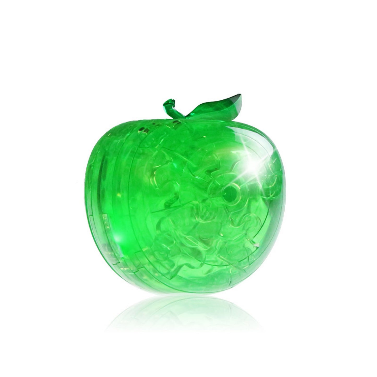 3D Crystal Puzzle Apple, Crystal Puzzle Brainteasers for Puzzlers Ages 16 and Up, 45PCS