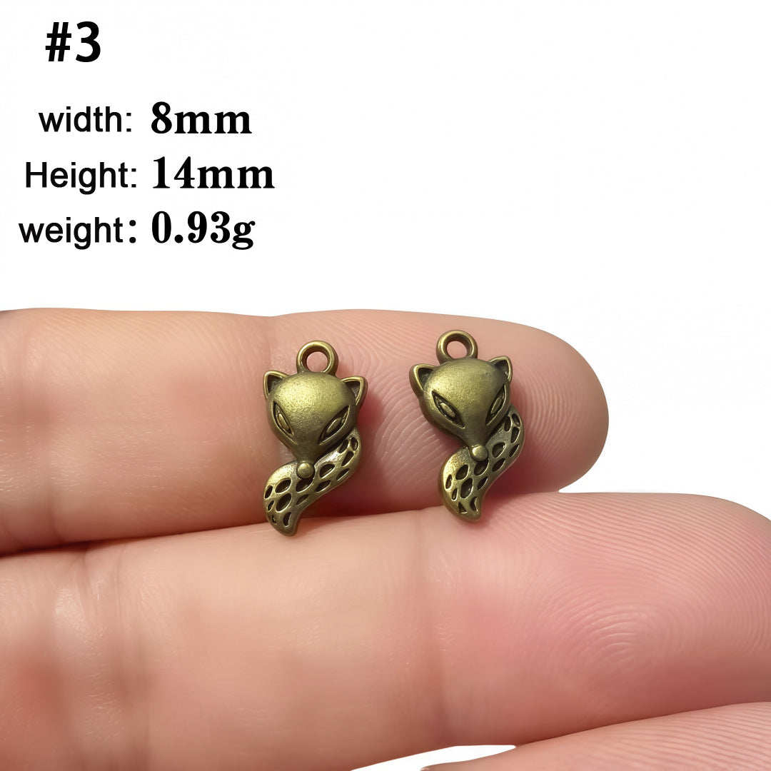 A Series of Charm 1: 10PCS Vintage Style Verdigris Bronze Butterfly Elephant charm - Unique Animal-Inspired Jewelry for Daily Wear & Gifting