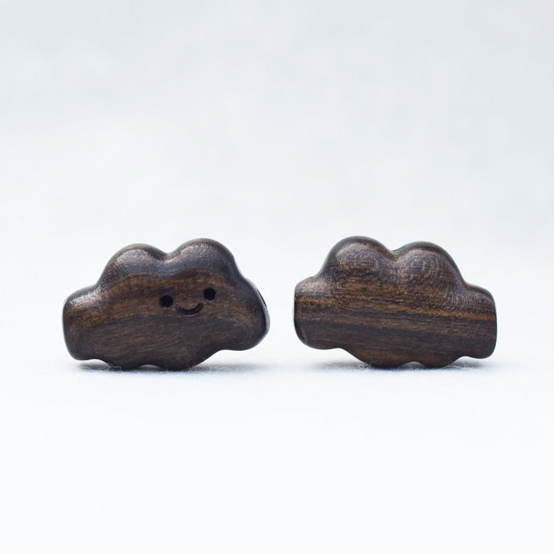 1PC Agarwood Cloud Pendant, DIY Jewelry Making Charm, Handmade Keychain Car Hanging Bag Decoration, Creative Beaded Bracelet Accessories