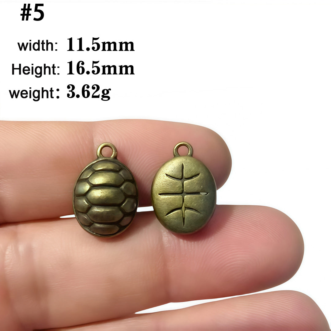 A Series of Charm 1: 10PCS Vintage Style Verdigris Bronze Butterfly Elephant charm - Unique Animal-Inspired Jewelry for Daily Wear & Gifting