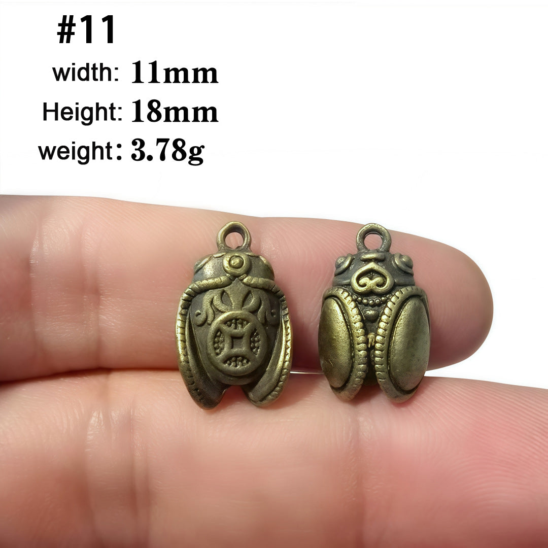 A Series of Charm 1: 10PCS Vintage Style Verdigris Bronze Butterfly Elephant charm - Unique Animal-Inspired Jewelry for Daily Wear & Gifting