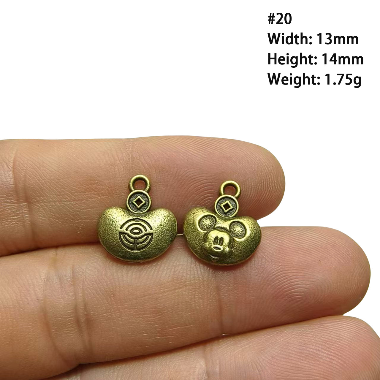A Series of Charm 2: 10PCS Vintage Antique Bronze Pendants - Flower, Moon, Animal Shapes | DIY Jewelry Making Supplies, Craft Accessories for Necklaces/Bracelets