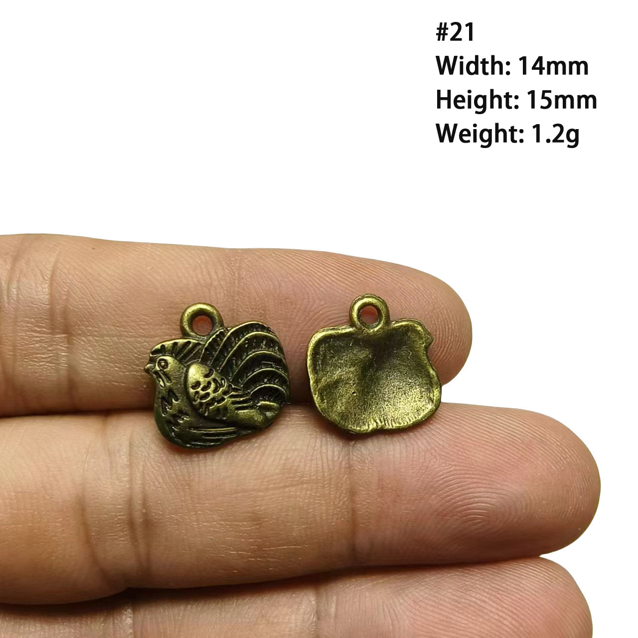 A Series of Charm 2: 10PCS Vintage Antique Bronze Pendants - Flower, Moon, Animal Shapes | DIY Jewelry Making Supplies, Craft Accessories for Necklaces/Bracelets