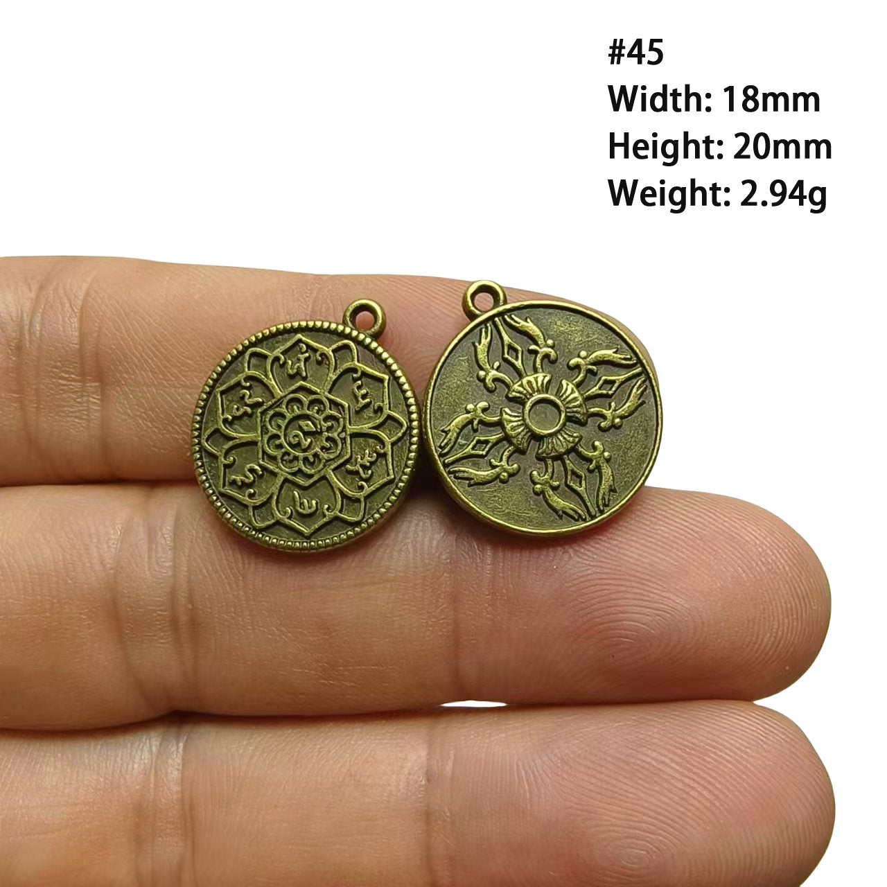 A Series of Charm 2: 10PCS Vintage Antique Bronze Pendants - Flower, Moon, Animal Shapes | DIY Jewelry Making Supplies, Craft Accessories for Necklaces/Bracelets