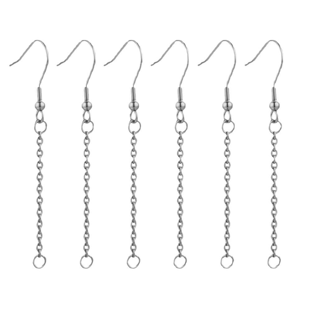2Pairs Stainless Steel Vacuum Color-Retention Earring Extender Chain | DIY Earring Material for Ear Wires & Tassel Chains, Jewelry Supplies