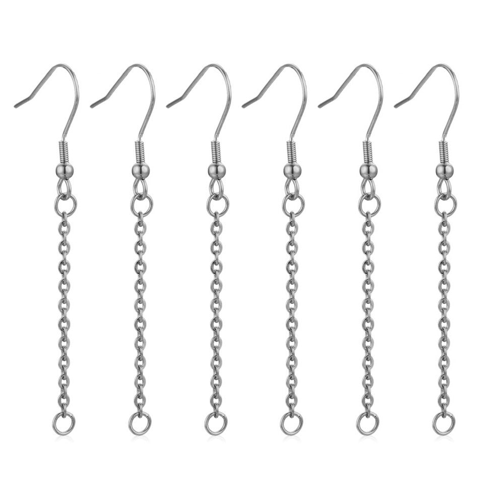 2Pairs Stainless Steel Vacuum Color-Retention Earring Extender Chain | DIY Earring Material for Ear Wires & Tassel Chains, Jewelry Supplies
