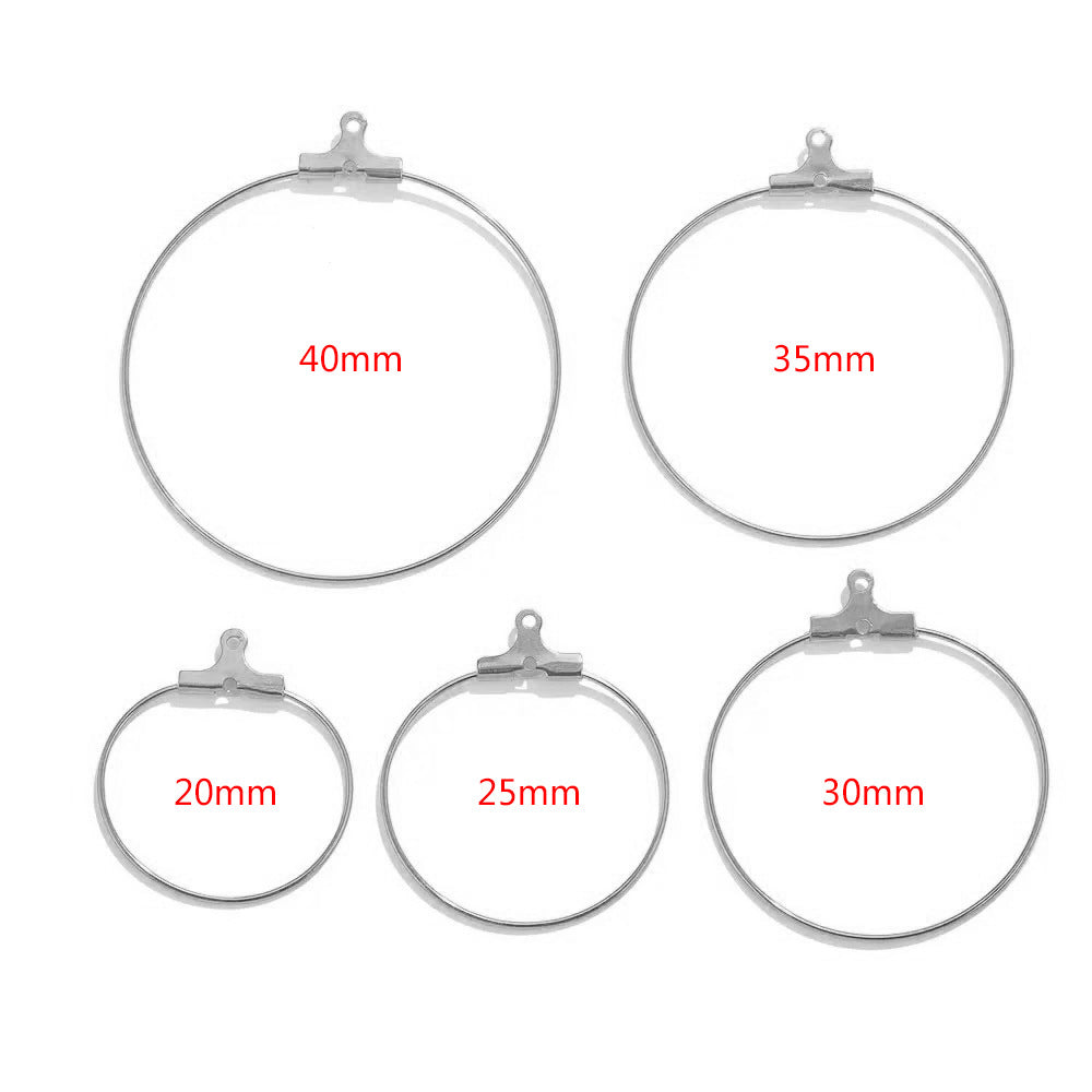 20PCS Handmade DIY Stainless Steel Earring Supplies | Versatile Ear Jewelry Components for Handcrafted Earrings