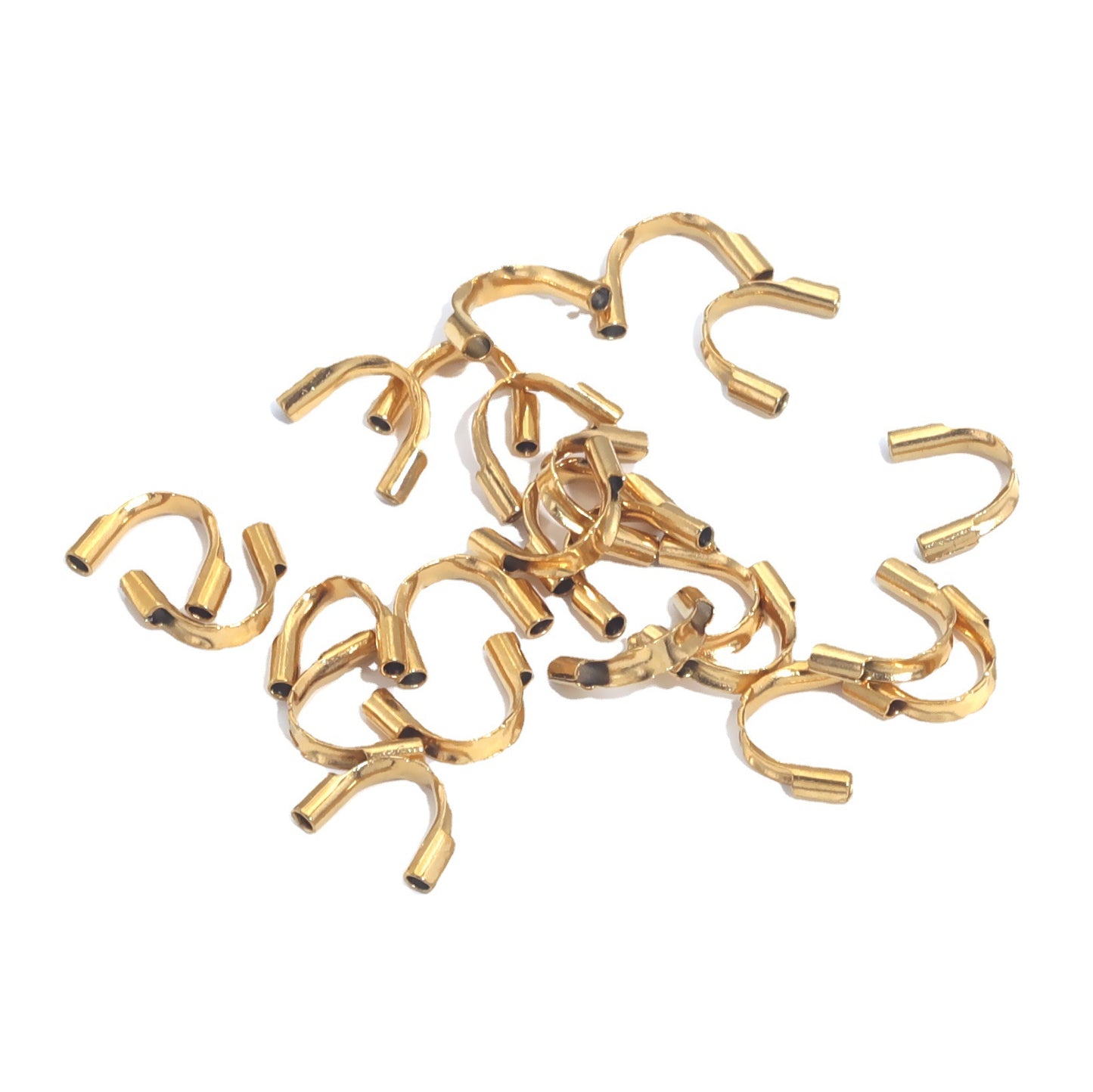 50PCS Stainless Steel U-Shape Wire Guards -Jewelry Protectors for Bracelets, Necklaces, DIY Crafts
