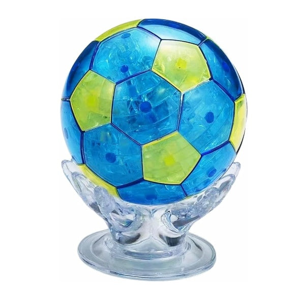 3D Crystal Puzzle Football, Crystal Puzzle Brainteasers for Puzzlers Ages 16 and Up, 77PCS