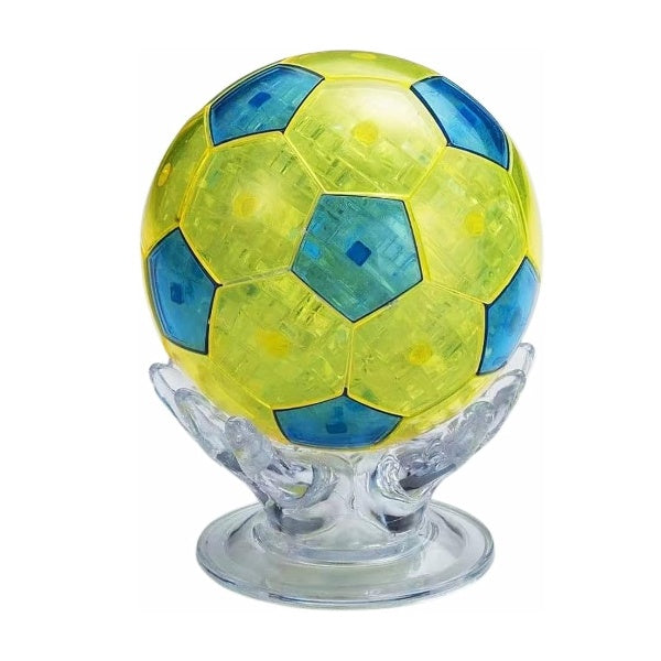 3D Crystal Puzzle Football, Crystal Puzzle Brainteasers for Puzzlers Ages 16 and Up, 77PCS