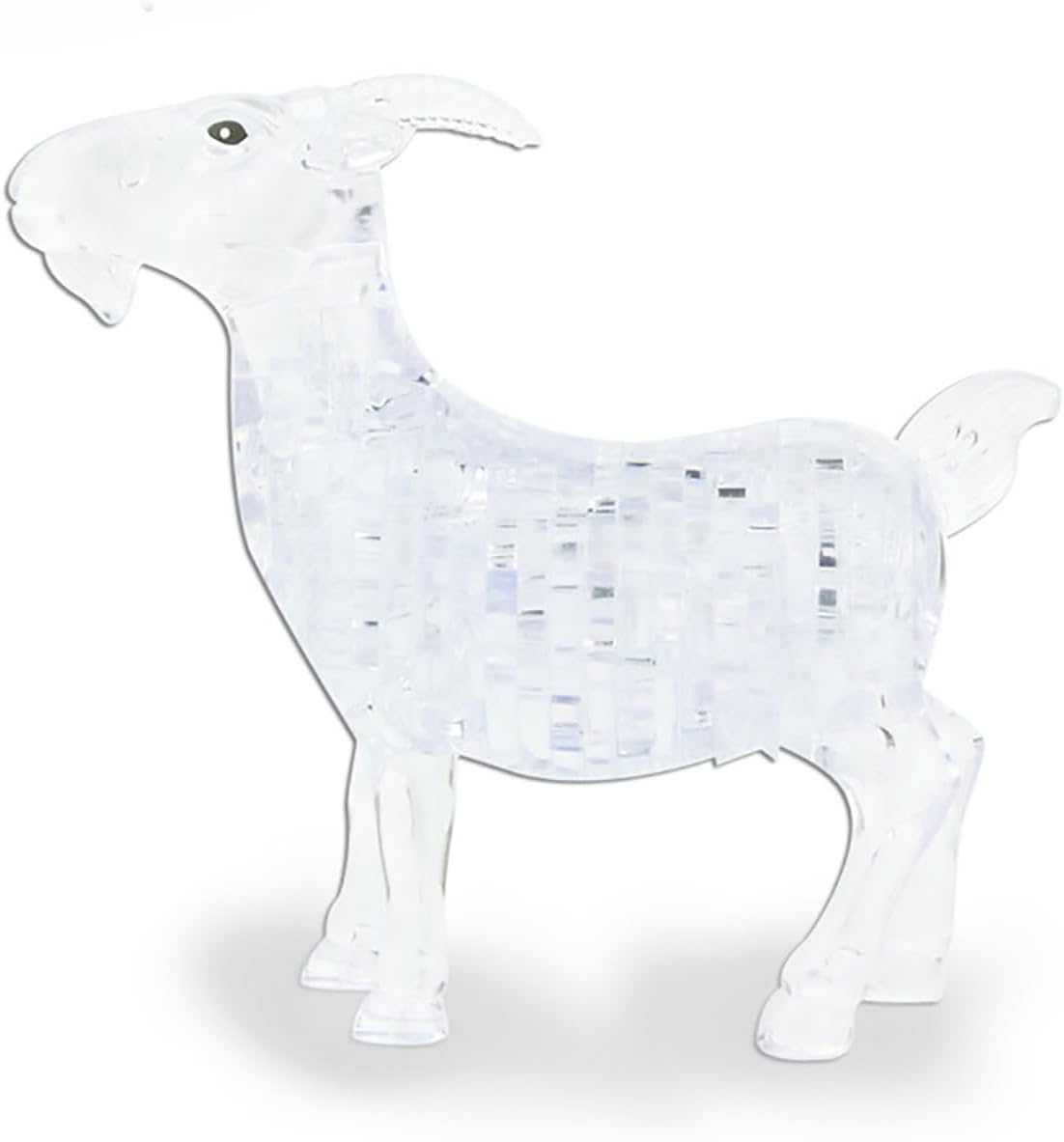 3D Crystal Puzzle Goat, Crystal Puzzle Brainteasers for Puzzlers Ages 16 and Up, 51PCS