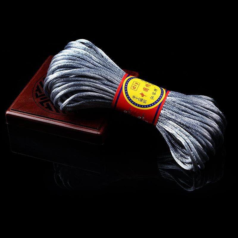 #002 - Line 6/7 (2/1.5mm) Chinese Knot Cord, Braided Pendant Red Rope Bracelet, Korean Thread, Handmade Diy Handmade Accessories, Material Jade Thread 20M